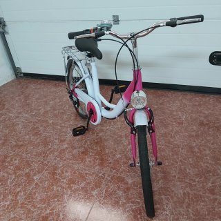Bicicleta Niña 20 Blanca y Rosa Nueva