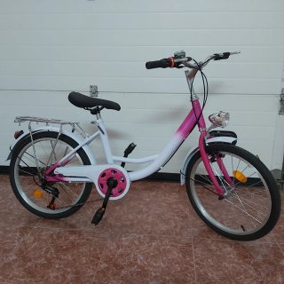 Bicicleta Niña 20 Blanca y Rosa Nueva