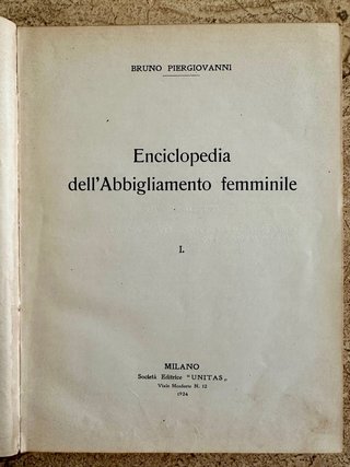 Enciclopedia Costura Moda Patronaje Italiano