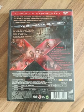 DVD XP3D Suspense Terror Español