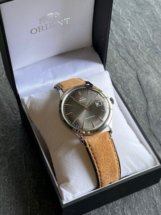 Orient Bambino Automático 40,5 Gris Nuevo Full Set