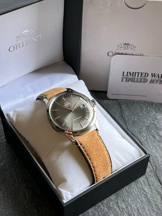 Orient Bambino Automático 40,5 Gris Nuevo Full Set