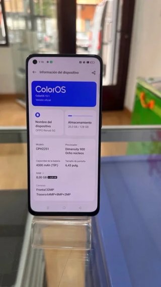Oppo Reno6 5G Azul 128GB 8GB RAM