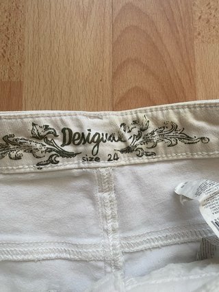 Pantalones Desigual blancos con Bordado