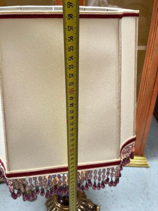 Lámpara de mesa cerámica y metal