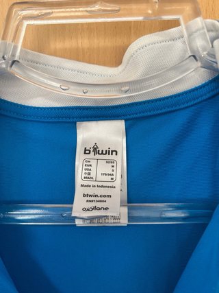Maillot Ciclismo Btwin Azul