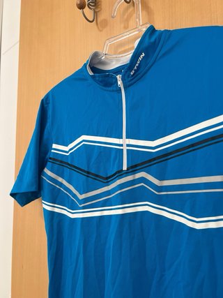 Maillot Ciclismo Btwin Azul