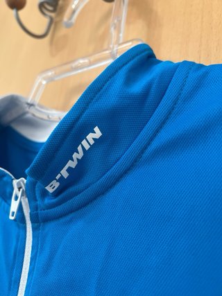 Maillot Ciclismo Btwin Azul
