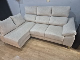 Sofá Cama Beige Tela Nuevo