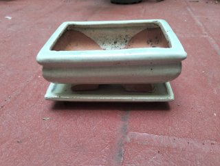 Conjunto 3 maceteros bonsai cerámica