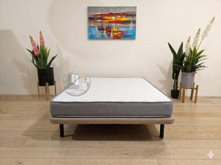Somier Base Tapizada + Colchón Baviera 18cm (Nuevo)
