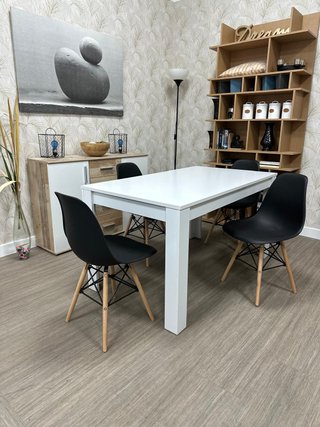 Oferta Pack Mesa Comedor + 4 Sillas + Mesa Centro
