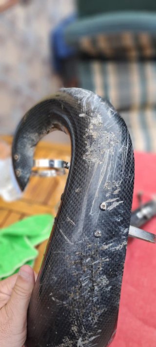 Protector cubre bufanda carbono KTM/Husq/GasGas