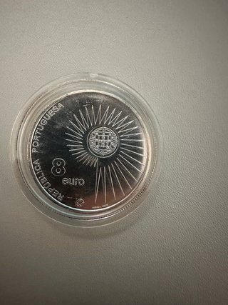 Moneda 8 Euros Portugal 2004 UE