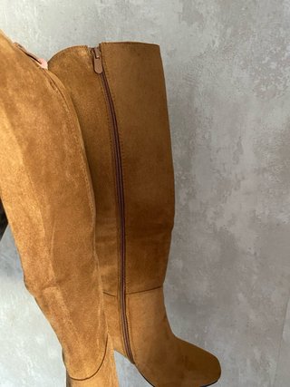 Botas altas tacón ante marrón