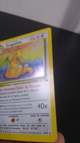 Dragonite Holo Fósil 1ª Edición Español