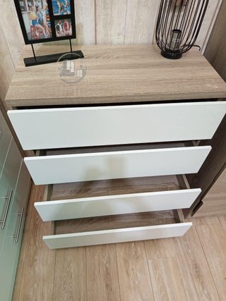 Cómoda de Madera 4 Cajones (Nueva)