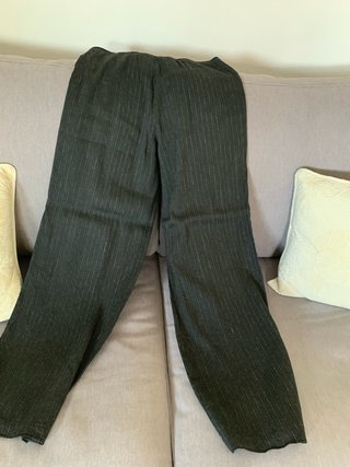 Pantalón de lino Massimo Dutti rayas