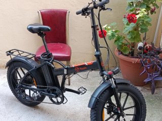 Bicicleta Eléctrica Plegable Negra