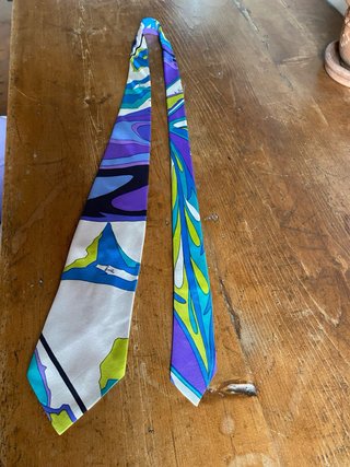 Cravatta Emilio Pucci seta pura vintage