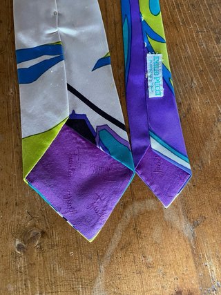 Cravatta Emilio Pucci seta pura vintage