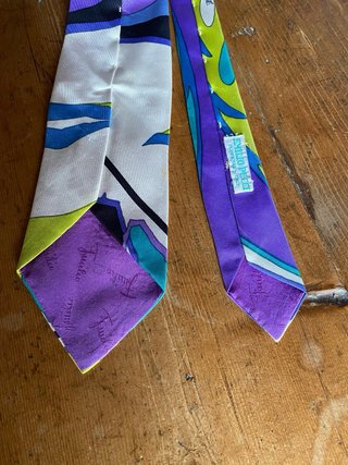 Cravatta Emilio Pucci seta pura vintage