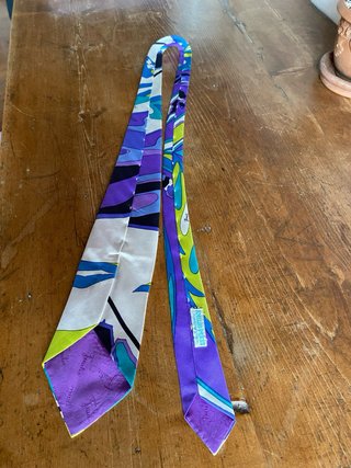 Cravatta Emilio Pucci seta pura vintage