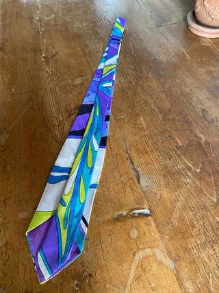 Cravatta Emilio Pucci seta pura vintage