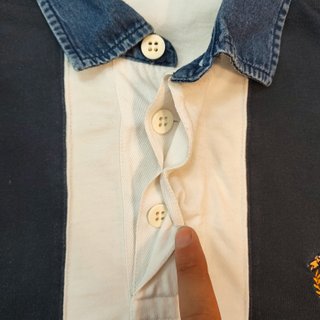 Burberrys of London polo vintage colorblock 90s L