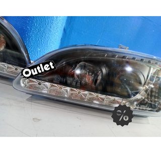 DW FAROS FORD FOCUS 04-08 LUZ DIURNA LED FONDO NEGRO R147020