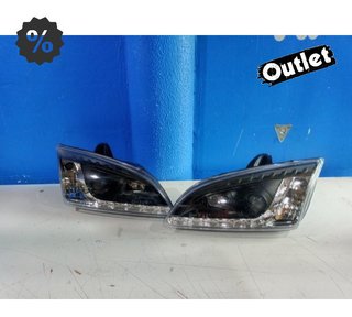 DW FAROS FORD FOCUS 04-08 LUZ DIURNA LED FONDO NEGRO R147020