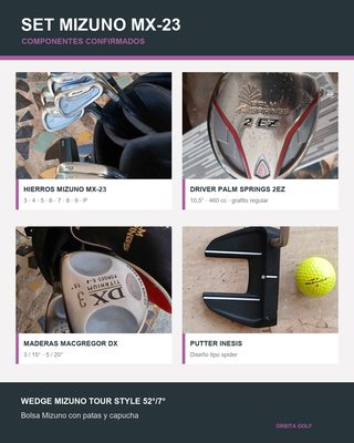 Set de Palos de Golf MIZUNO MX-23