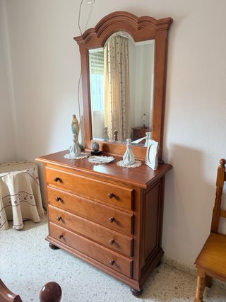 Conjunto dormitorio madera maciza