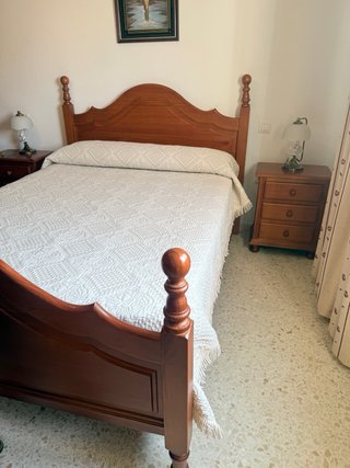 Conjunto dormitorio madera maciza