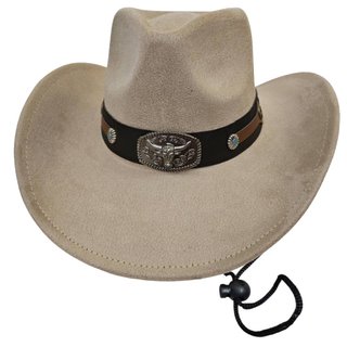Sombrero Cowboy Poliéster Crema | Gorro Vaquero