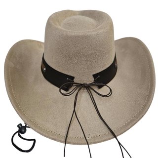 Sombrero Cowboy Poliéster Crema | Gorro Vaquero