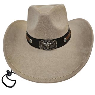 Sombrero Cowboy Poliéster Crema | Gorro Vaquero