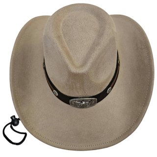 Sombrero Cowboy Poliéster Crema | Gorro Vaquero
