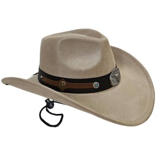 Sombrero Cowboy Poliéster Crema | Gorro Vaquero