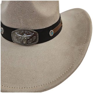 Sombrero Cowboy Poliéster Crema | Gorro Vaquero