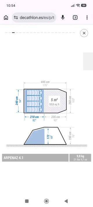 Tienda Decathlon Arpenaz Family 4.1