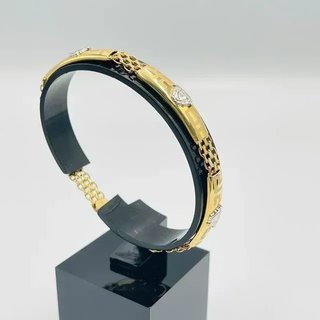 Pulsera Bismark Medusa Bicolor 18k 6mm