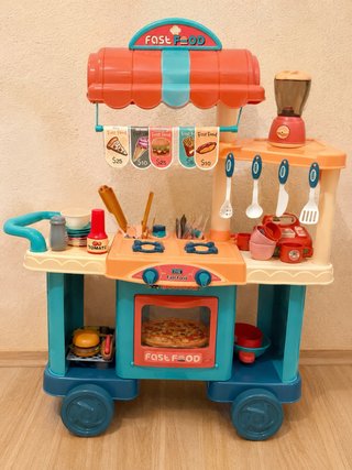 Cocina Infantil Fast Food con Accesorios