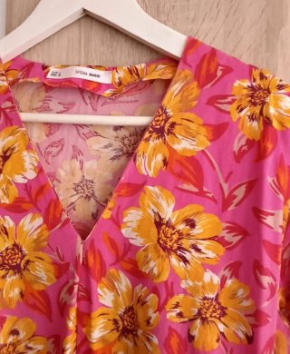(L) Vestido largo estampado de Sfera