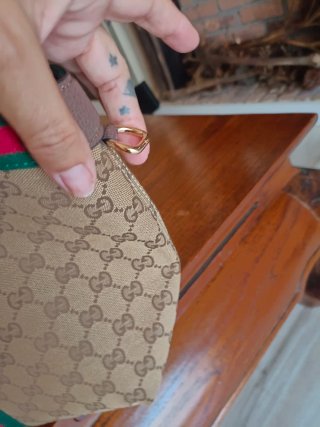 Bolso Gucci Beige y Verde
