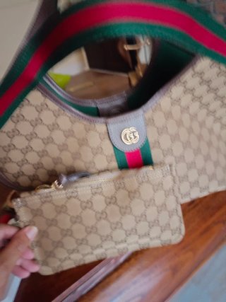 Bolso Gucci Beige y Verde