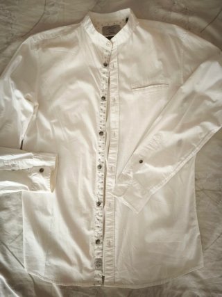 Camisa Jack Jones Blanca Manga Larga Talla M