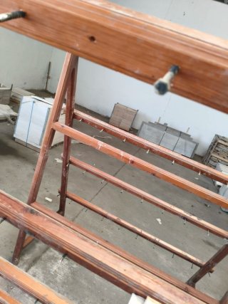 Expositor jamonero madera maciza profesional