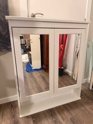 Armario espejo Ikea Hemnes blanco
