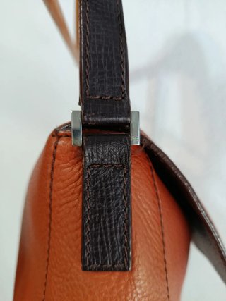 Bolso Purificación García cuero naranja